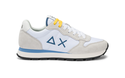 SNEAKER TOM SOLID IN NYLON E SUEDE BIANCA